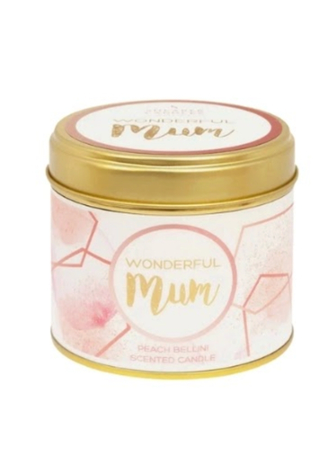 Scented Candle In Tin - Wonderful Mum Gift - Shearer Candles